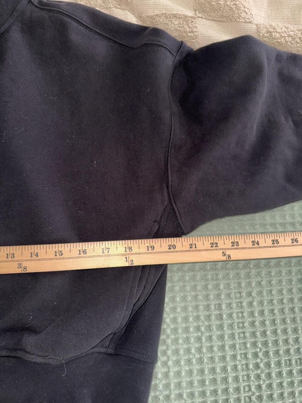 Athleta Seasoft Quarter Zip Sweatshirt Black Pullover Small - Picture 2 of 5